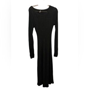 Zara Classic Black Long Sleeve Dress